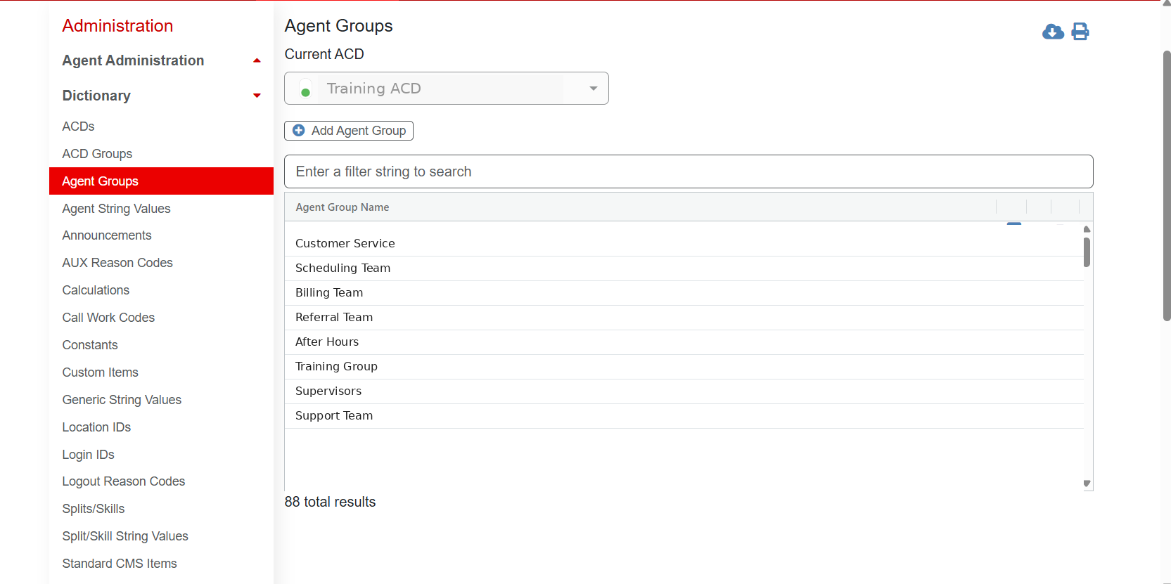 Agent Groups